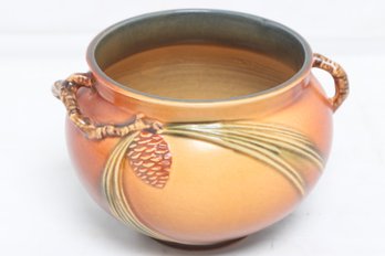 Small Authentic Roseville Pottery Pinecone Jardiniere