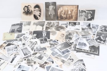 Large Group Of Vintage Black And White Photos