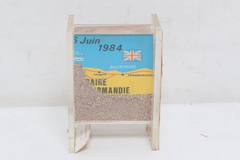 Sand From Beach Of Normandy June 6 1944 In Celluloid Container