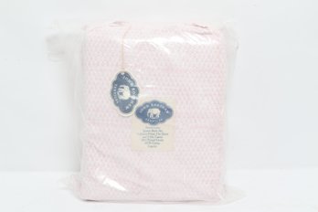New John Robshaw Textiles Pink Queen Sheet Set Organic Cotton 200 TC