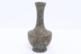 Antique Chinese/japanese Bronze Bud Vase