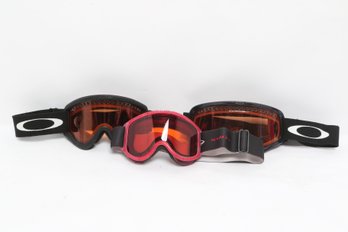 Oakley & Smith Ski Snow Goggles Lot Tinted Lenses Adjustable Straps