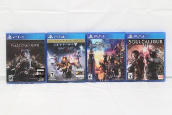 4 PlayStation 4 Games: Shadow Of War, Destiny The Taken King, Kingdom Hearts & Soul Calibur VI