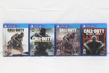 4 PlayStation 4 Call Of Duty Games:: Advanced Warfare, Infinite Warfare, Advanced Day Zero Ed., Black Ops III