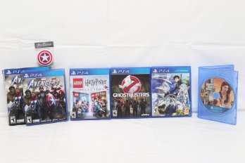 5 PlayStation 4 Games: Sword Art Online Lost Song, Ghostbusters, Avengers, Lego Harry Potter & GTA 5
