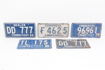 Group Of Vintage License Plates