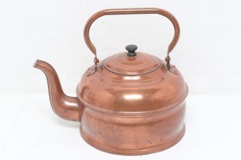 Large Vintage/antique Copper Tea Kettle Made By Revere