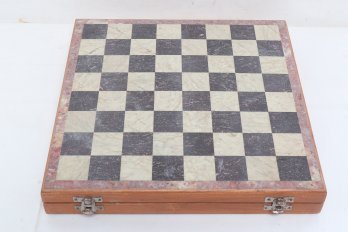 Complete Vintage  Alabaster Chess Set