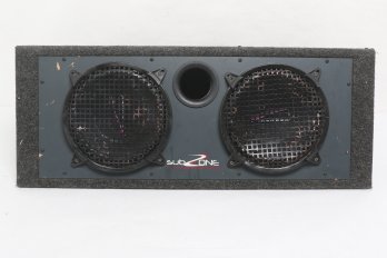 Two AudioBahn Subwoofers In Subzone Speaker Box