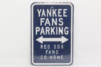 Heavy Duty Novelty Yankee Fans Parking Sign  - New