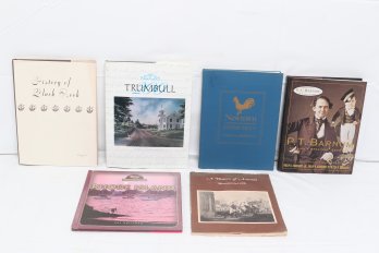 6 Books Of Local CT History: Black Rock, Trumbull, Newtown, P.T. Barnum, Ansonia & Rhode Island