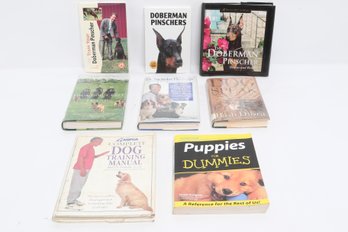 Doberman Pinscher & Dog Training Book Lot Puppies For Dummies ASPCA Manual