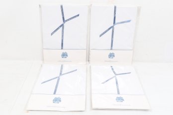 Four 100% Cotton Fitted Sheets  131 X 72 X 2  New In Package - Made In Portugal