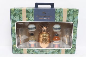 Tommy Bahama Tropical Party Pack Bar Set Pineapple Shaker Glasses