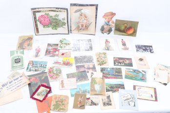 Lot Of Vintage/antique Paper Ephemera