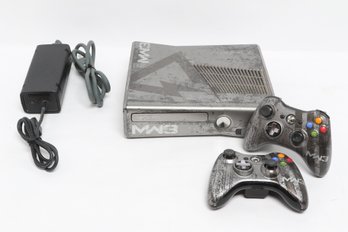 Xbox 360 MW3 Limited Edition Console With Two Controllers & Power Supply Tested For Power