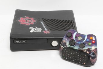Xbox 360 Console With Custom Controller & Chatpad Keyboard