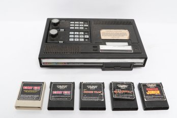ColecoVision Console Model 2400 With Donkey Kong & Game Cartridge Lot