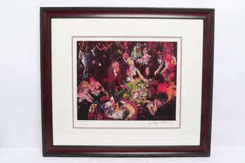 Leroy Neiman International Roulette Hand Signed Lithograph Framed 31.5'x 27.5'