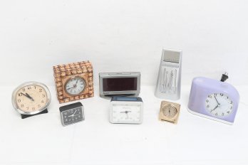 Group Of Vintage Clocks