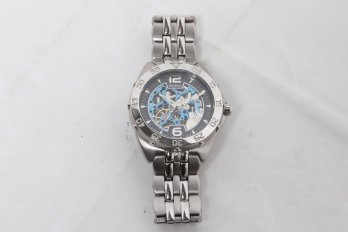 Men's Armitron Ty280bl Top Comuna Salistea Automatic Watch With Skeleton Face Works Well