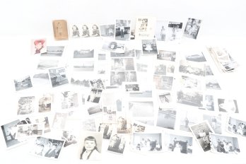 Large Group Of Vintage Black And White Photos