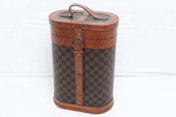 Wood Wine Travel Case Holds 2 Bottles