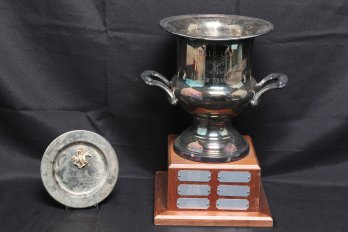 Yale Cup Outdoor Tournament Trophy And Yale Polo Club Plate