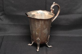 Vintage Silverplate Water Pitcher With Hallmarks