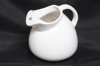 Dansk White Ceramic Pitcher Creamer Minimalist Modern Design