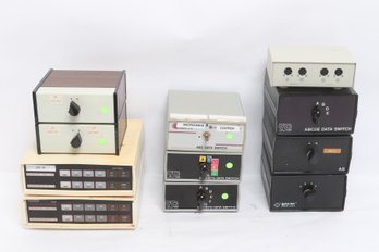 Vintage Computer Data Switches & Control Units Lot (Microwave, AB, ABCDE)