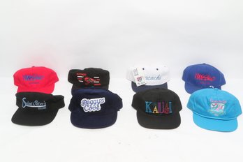 Vintage Snapback Hat Lot Saint Peters Kauai Peacock Mossimo Cancun Caps