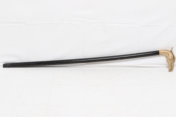 Vintage/antique Walking Stick/cane With Heavy Brass Bird Handle