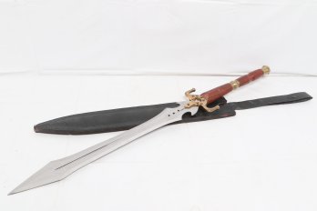 Medieval Fantasy Arrow Sword With Scabbard