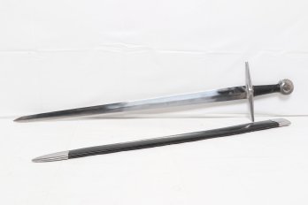 Medieval Knights Templar Replica Sword With Scabbard