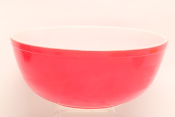 Vintage Pyrex Red Mixing Bowl Solid Color Milk Glass