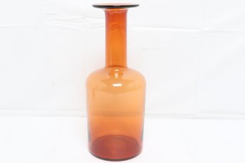 12' Tall Otto Brauer For Holmegaard  'gulvvase' Art Glass Vase
