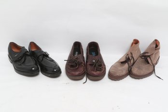 Lot Of 3 Mens Size 12 Shoes Allen Edmonds Sperry Johnston Murphy