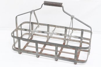 Rare Antique Glass Milk Bottle Holder/carrier