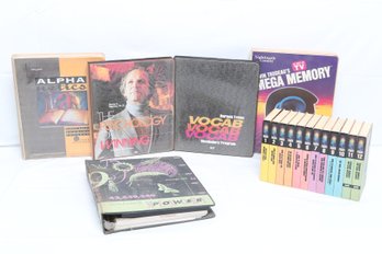 Vintage Tony Robbins Personal Power VHS Tape Set Together With Other Power Tapes