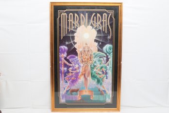 Mardi Gras Poster By Artist David Johnson Titled ' A 60s Mardi Gras Experience '