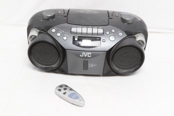 Vintage JVC RC-EX26 AM/fM Radio Cassette & CD Portable System With Remote Controller