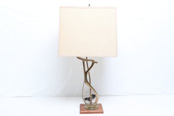 Antique Solid Brass Shoe Shine Stand Cobbler Mounted As Lamp