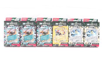 Group Of 6  Pokemon TCG Ex Battle Decks Melmetal Ex , Tapu Koko Ex , Houndoom Ex -- New Factory Sealed