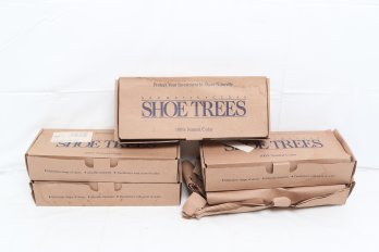 Five Sets 0f Aromatic 100% Cedar Shoe Tree Keeper - New In Boxes Regular Men's Size