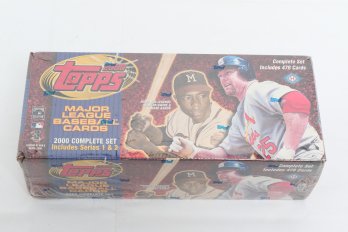 2000 Topps Baseball Series 1 And 2 Complete Factory Sealed Box Set