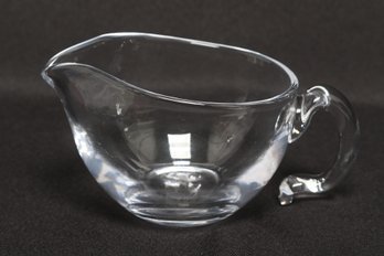 Simon Pearce Hand Blown Glass Creamer Pitcher Clear Art Glass