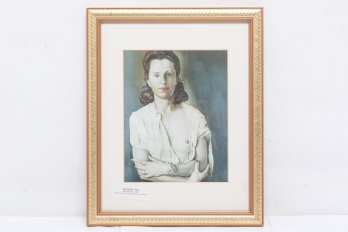 Vintage Salvador Dali Galarina Framed Print