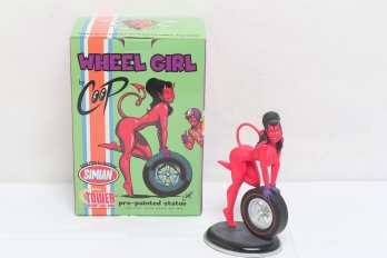 Coop Barsom 9' Wheel Girl Statue Simian 2000 Tower Records Limited Edition #1114 In Box
