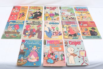 Group Of Vintage Disney Comic Books